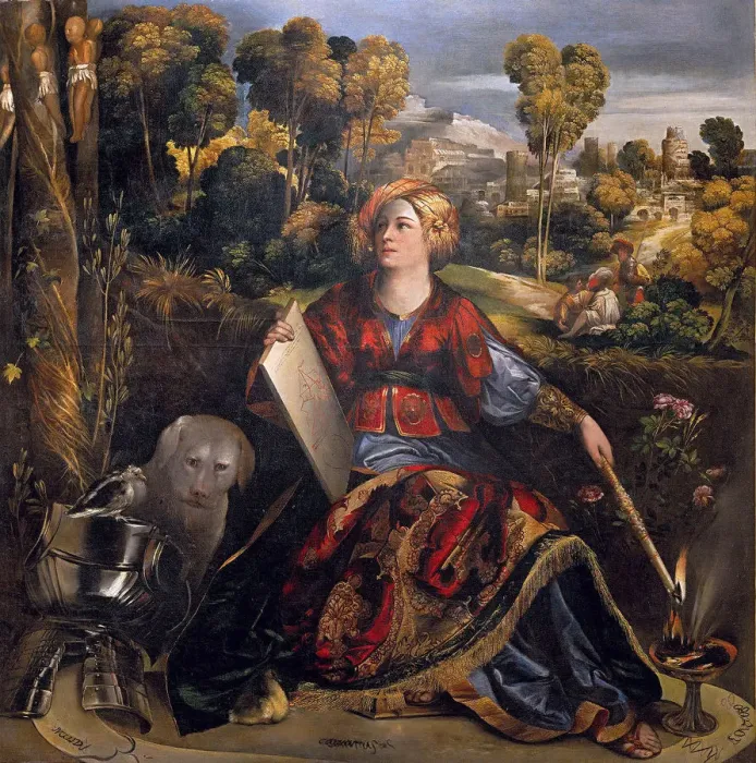 Framed Print : The sorceress Melissa. Artist: Dossi, Dosso (ca. 1486-1542) Framed Print : The sorceress Melissa. Artist: Dossi, Dosso (ca. 1486-1542)