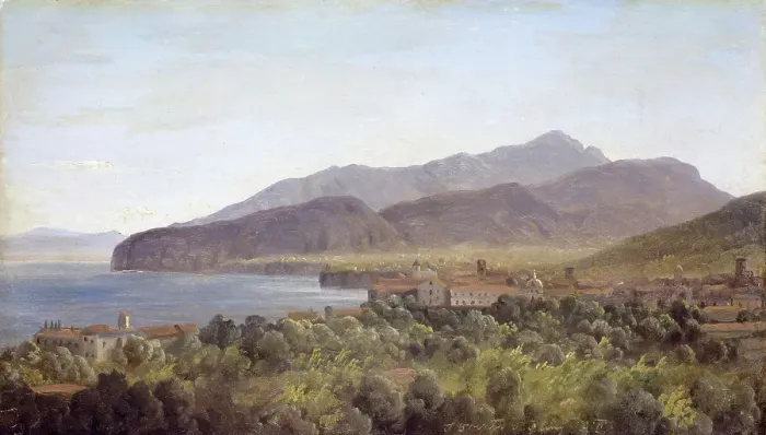 Framed Print : From Sorrento, 1833. Creator: Thomas Fearnley Framed Print : From Sorrento, 1833. Creator: Thomas Fearnley