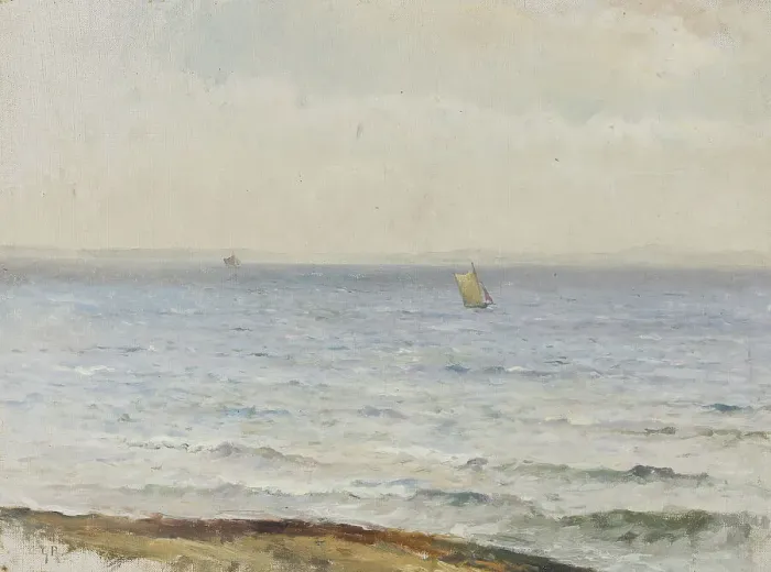 Framed Print : The Sound. Motif from Ven, 1892. Creator: Gustaf Rydberg