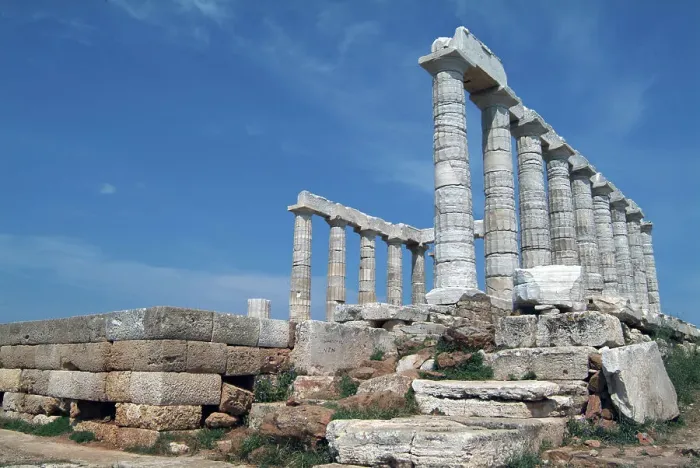 Framed Print : Sounion, Greece, 2003. Creator: Ethel Davies Framed Print : Sounion, Greece, 2003. Creator: Ethel Davies