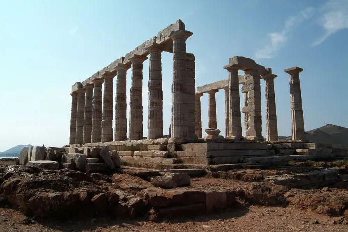 Framed Print : Sounion, Greece, 2003. Creator: Ethel Davies Framed Print : Sounion, Greece, 2003. Creator: Ethel Davies