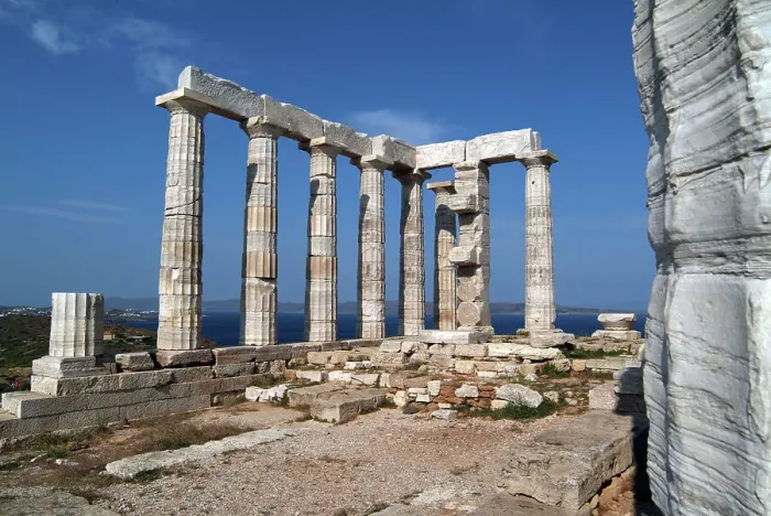 Framed Print : Sounion, Greece, 2003. Creator: Ethel Davies Framed Print : Sounion, Greece, 2003. Creator: Ethel Davies