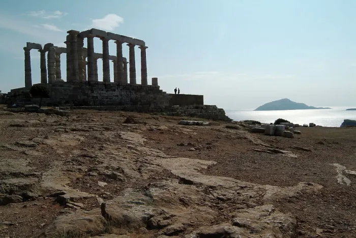 Framed Print : Sounion, Greece, 2003. Creator: Ethel Davies Framed Print : Sounion, Greece, 2003. Creator: Ethel Davies