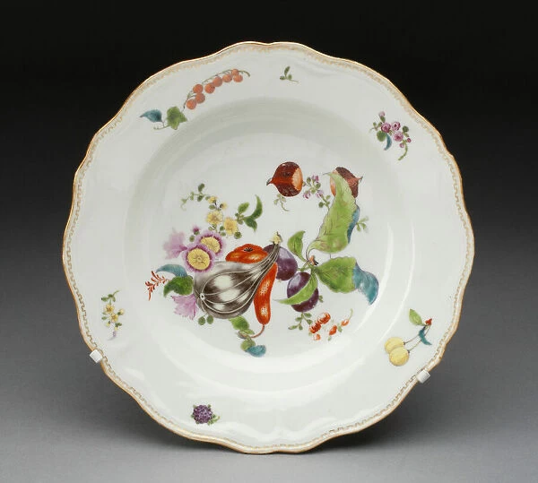 Soup Bowl, Jingdezhen, c. 1750. Creator: Jingdezhen Porcelain