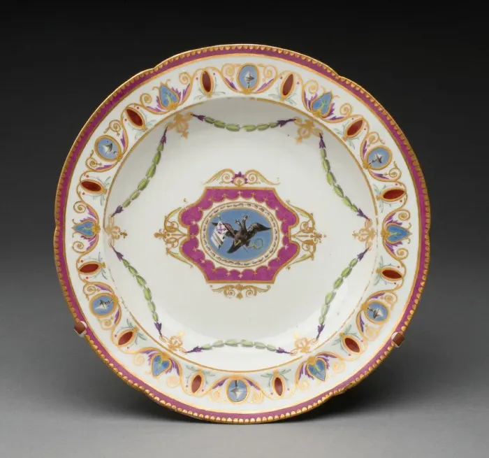 Framed Print : Soup Plate, Saint Petersburg, 1762 / 66. Creator: Russian Imperial Porcelain Factory Framed Print : Soup Plate, Saint Petersburg, 1762 / 66. Creator: Russian Imperial Porcelain Factory