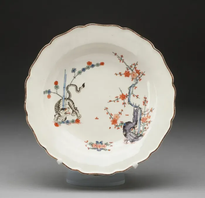 Framed Print : Soup Plate, Worcester, c. 1770. Creator: Royal Worcester Framed Print : Soup Plate, Worcester, c. 1770. Creator: Royal Worcester