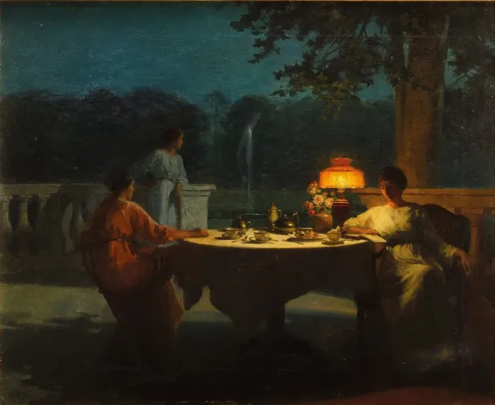 Framed Print : Souper on the terrace Framed Print : Souper on the terrace