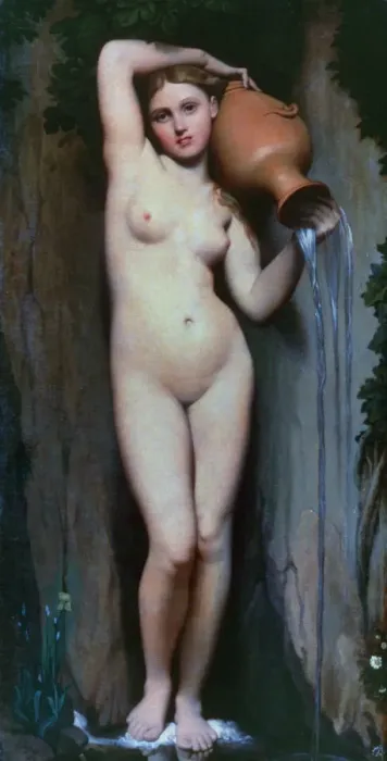 Framed Print : The Source, 1856. Artist: Jean-Auguste-Dominique Ingres Framed Print : The Source, 1856. Artist: Jean-Auguste-Dominique Ingres