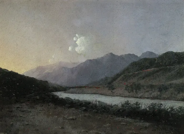 Framed Print : Source of the Katun River Altai, 1880-1897. Creator: Pavel Mikhailovich Kosharov Framed Print : Source of the Katun River Altai, 1880-1897. Creator: Pavel Mikhailovich Kosharov