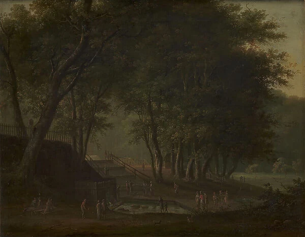 Source of the Kirsten Pils in the the deer park (Dyrehaven), 1798-1809. Creator: Elias Meyer
