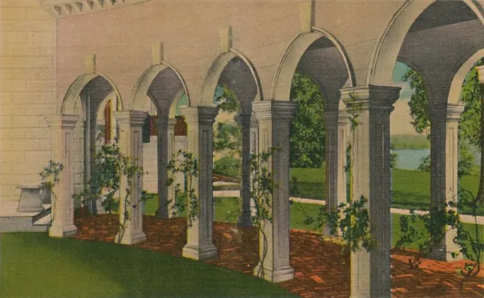 Framed Print : The South Colonnade, 1946 Framed Print : The South Colonnade, 1946