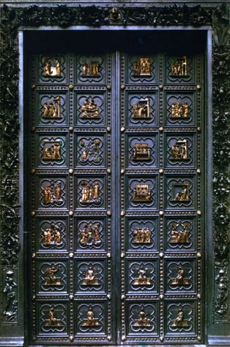 Framed Print : South Door of the Baptistry of San Giovanni, 1336. Artist: Andrea Pisano Framed Print : South Door of the Baptistry of San Giovanni, 1336. Artist: Andrea Pisano