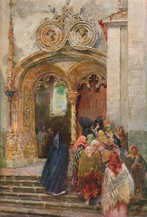 Framed Print : South Door of Matriz Church, Ponta Delgada, c1899. Artist: Henry Sandham Framed Print : South Door of Matriz Church, Ponta Delgada, c1899. Artist: Henry Sandham