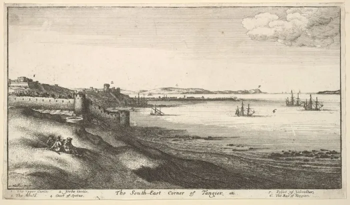 Framed Print : South East Corner of Tangier, 1669-73. Creator: Wenceslaus Hollar Framed Print : South East Corner of Tangier, 1669-73. Creator: Wenceslaus Hollar