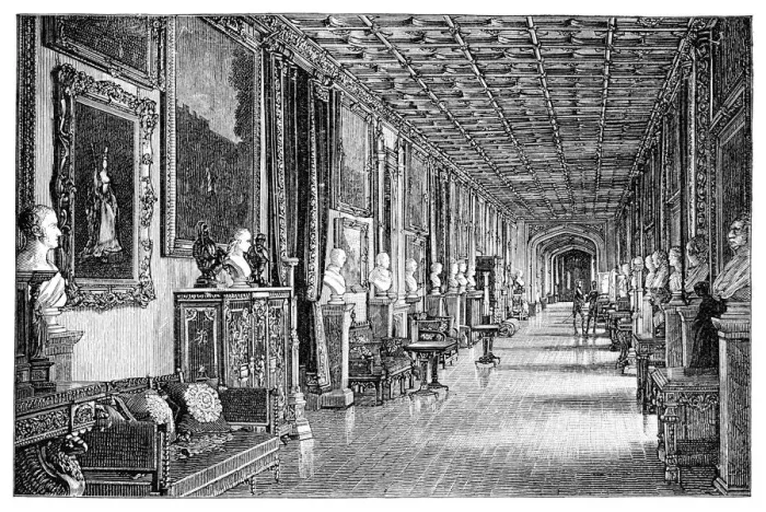 Framed Print : The South East Corridor, Windsor Castle, 1900 Framed Print : The South East Corridor, Windsor Castle, 1900