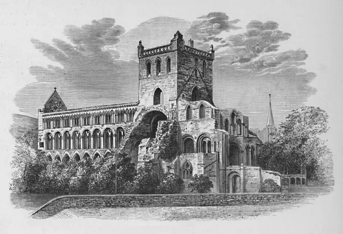 Framed Print : From South-East, Jedburgh Abbey, c1880, (1897). Artist: Alexander Francis Lydon Framed Print : From South-East, Jedburgh Abbey, c1880, (1897). Artist: Alexander Francis Lydon