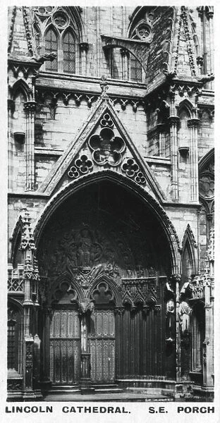 South east porch, Lincoln Cathedral, c1920s