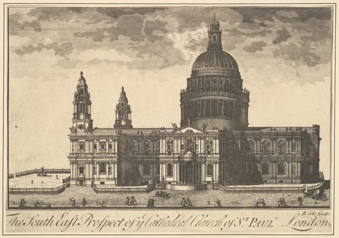 Framed Print : The South East Prospect of the Cathedral Church of St. Paul, London (Overtons Prospects) Framed Print : The South East Prospect of the Cathedral Church of St. Paul, London (Overtons Prospects)