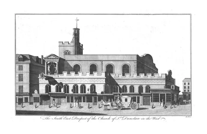 Framed Print : The South East Prospect of St. Dunstan in the West, c1756. Creator: Benjamin Cole Framed Print : The South East Prospect of St. Dunstan in the West, c1756. Creator: Benjamin Cole