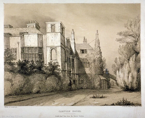 South-east view of Campden House, Kensington, London, c1850. Artist: A Ducotes