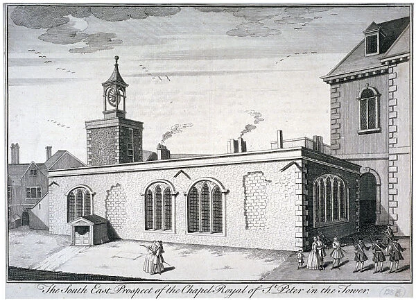South-east view of the Chapel of St Peter ad Vincula, Tower of London, c1737. Artist