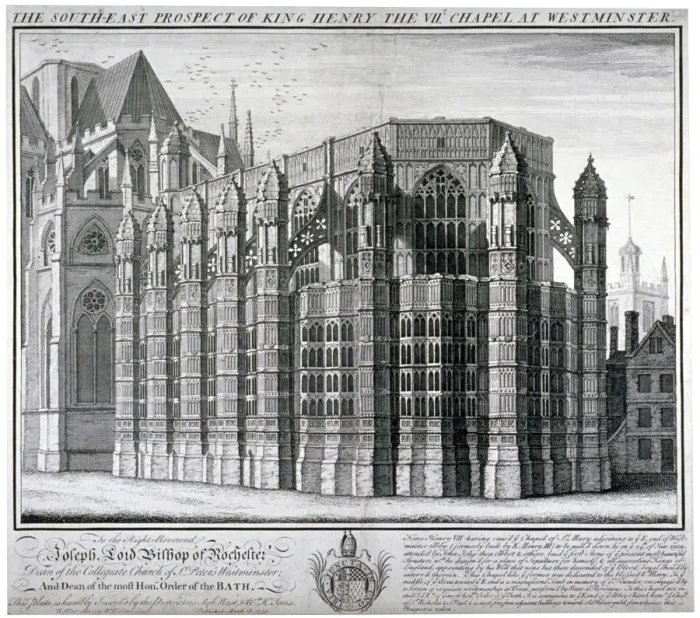 Framed Print : South-east view of King Henry VIIs chapel at Westminster Abbey, London, 1739. Artist Framed Print : South-east view of King Henry VIIs chapel at Westminster Abbey, London, 1739. Artist