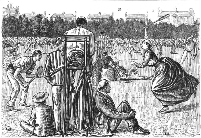 Framed Print : South of England Lawn Tennis Tournament at Devonshire Park, Eastbourne--Ladies and Gentlemans Doub Creator: Unknown Framed Print : South of England Lawn Tennis Tournament at Devonshire Park, Eastbourne--Ladies and Gentlemans Doub Creator: Unknown