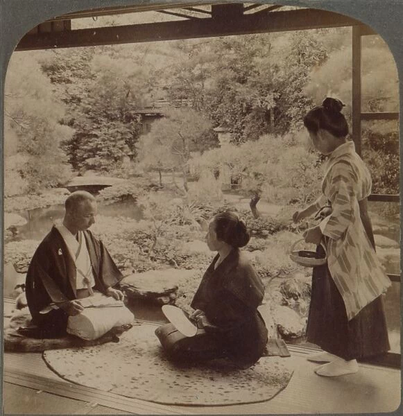 South gardens from home of Mr Y Namikawa, the famous leader in art industries, Kyoto, Japan, 1904