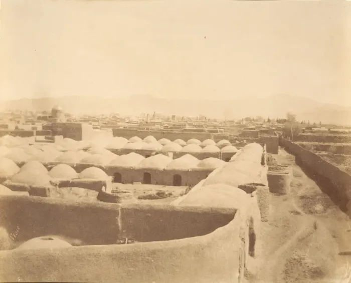 Framed Print : [South Gate of the Arq, Teheran, Iran], 1840s-60s. Creator: Luigi Pesce