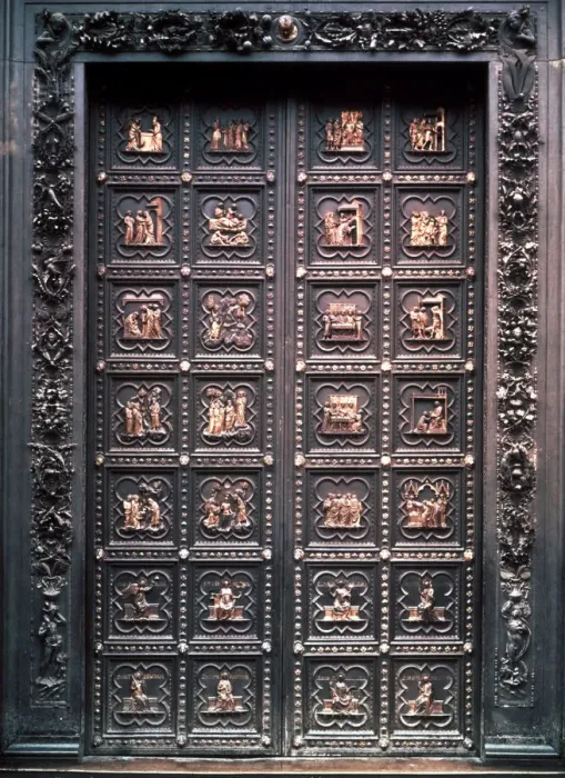 Framed Print : South Gate of the Baptistery of Florence Cathedral, designed by Andrea Pisano Framed Print : South Gate of the Baptistery of Florence Cathedral, designed by Andrea Pisano