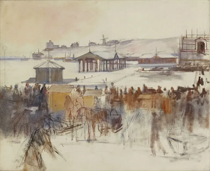 Framed Print : From South Harbour, 1890. Creator: Albert Edelfelt Framed Print : From South Harbour, 1890. Creator: Albert Edelfelt