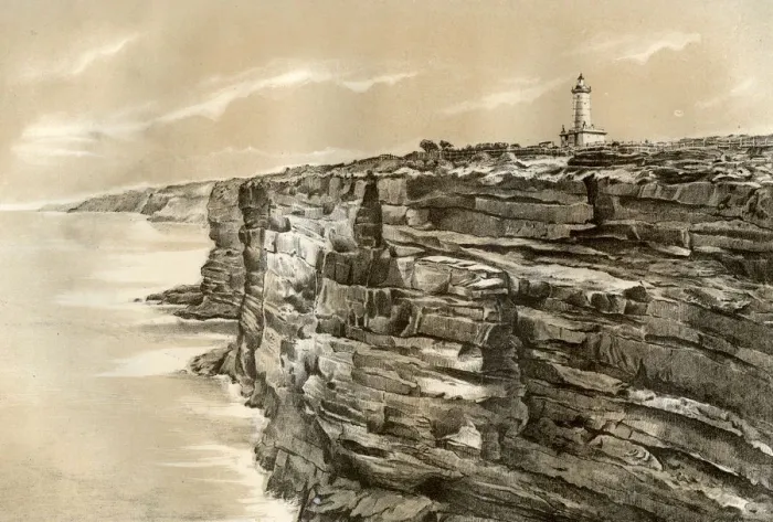 Framed Print : South Head, Port Jackson, 1879. Artist: McFarlane and Erskine Framed Print : South Head, Port Jackson, 1879. Artist: McFarlane and Erskine