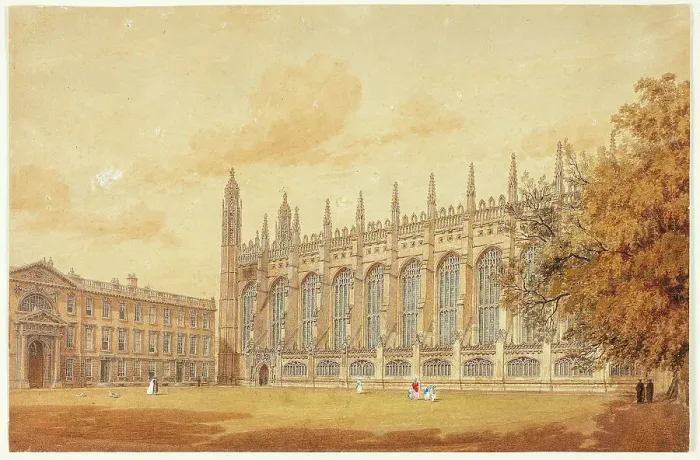 Framed Print : South Side of King's College Chapel, Cambridge, 1815 / 20. Creator: Frederick Mackenzie Framed Print : South Side of King's College Chapel, Cambridge, 1815 / 20. Creator: Frederick Mackenzie