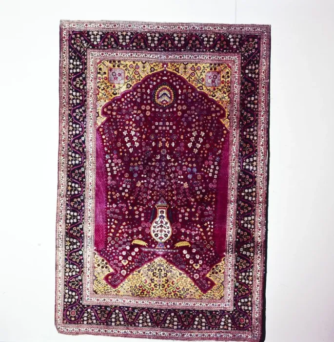 Framed Print : South Persian Prayer Rug, 18th century Framed Print : South Persian Prayer Rug, 18th century