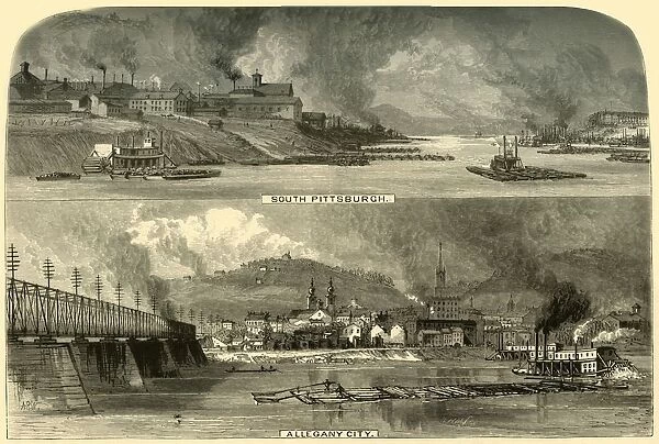 South Pittsburgh and Alleghany City, 1874. Creator: W. H. Morse