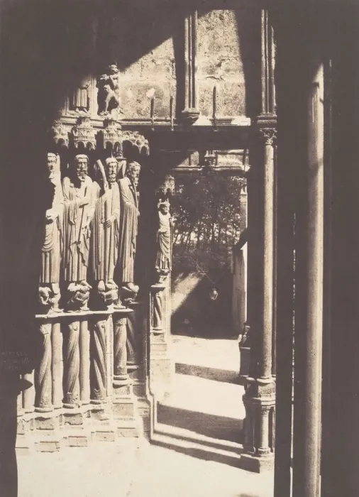 Framed Print : [South Portal, Chartres Cathedral], 1854. Creator: Charles Marville