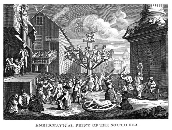 Framed Print : South Sea Bubble, 1721. Artist: William Hogarth Framed Print : South Sea Bubble, 1721. Artist: William Hogarth