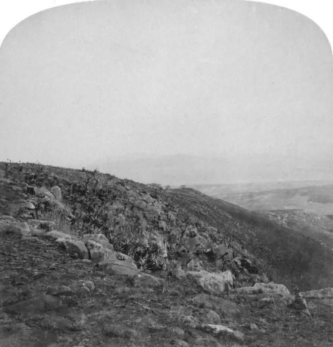 Framed Print : South slope of Spion Kop, South Africa, Boer War, 1901. Artist: Underwood & Underwood Framed Print : South slope of Spion Kop, South Africa, Boer War, 1901. Artist: Underwood & Underwood