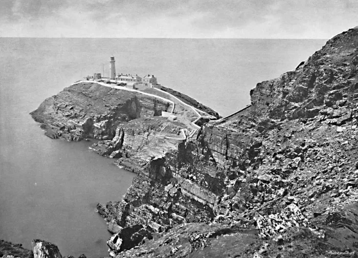 Framed Print : South Stack Lighthouse, Holyhead, c1896. Artist: Catherall & Pritchard Framed Print : South Stack Lighthouse, Holyhead, c1896. Artist: Catherall & Pritchard
