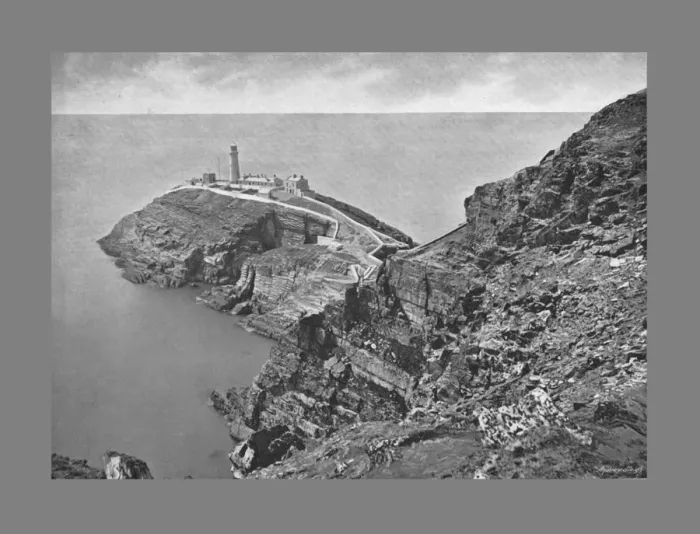 Framed Print : South Stack Lighthouse, Holyhead, c1900. Artist: Catherall & Pritchard Framed Print : South Stack Lighthouse, Holyhead, c1900. Artist: Catherall & Pritchard