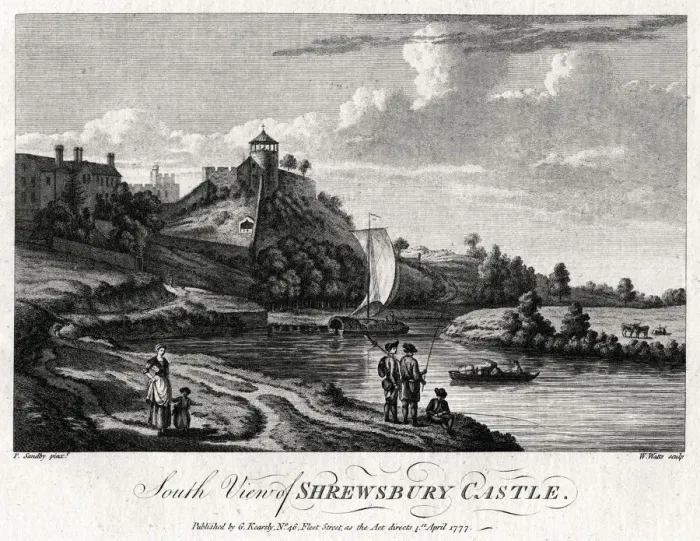 Framed Print : South view of Shrewsbury Castle, Shropshire, 1777. Artist: William Watts Framed Print : South view of Shrewsbury Castle, Shropshire, 1777. Artist: William Watts