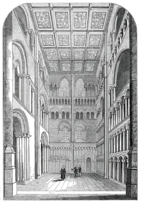 Framed Print : South-west transept of Ely Cathedral, restored, 1845. Creator: Unknown Framed Print : South-west transept of Ely Cathedral, restored, 1845. Creator: Unknown