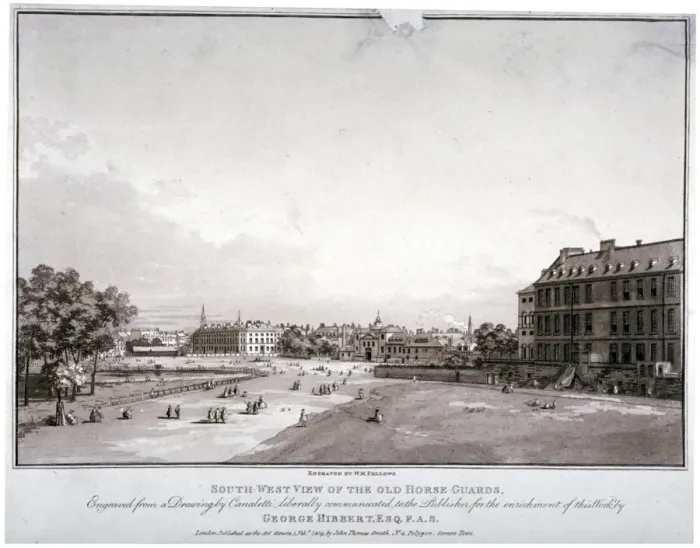 Framed Print : South-west view of Horse Guards, Westminster, London, 1809 Framed Print : South-west view of Horse Guards, Westminster, London, 1809