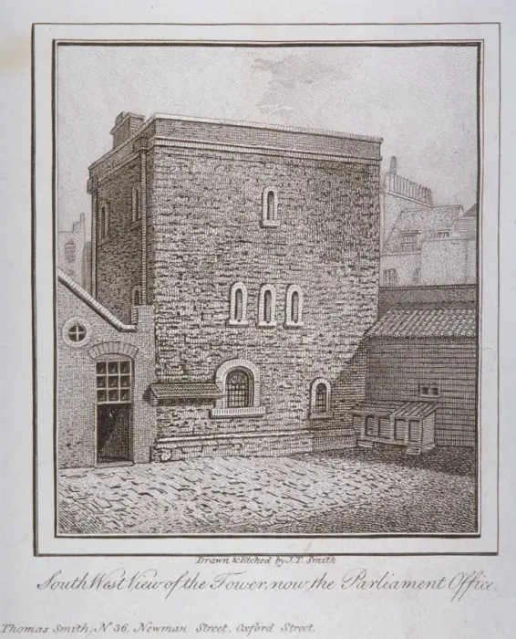 Framed Print : South-west view of the Jewel Tower, Old Palace Yard, Westminster, London, c1805. Artist Framed Print : South-west view of the Jewel Tower, Old Palace Yard, Westminster, London, c1805. Artist