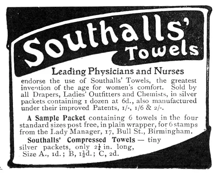 Framed Print : Southalls Towels, 1909. Creator: Unknown Framed Print : Southalls Towels, 1909. Creator: Unknown