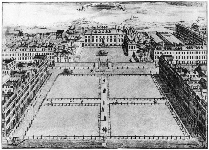 Framed Print : Southampton or Bloomsbury Square, London, 18th century (1907) Framed Print : Southampton or Bloomsbury Square, London, 18th century (1907)