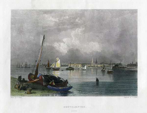Southampton, Hampshire, 19th century. Artist: E Finden