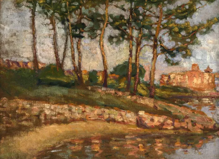 Framed Print : In Southern France, ca. 1905-1906. Creator: Alice Pike Barney Framed Print : In Southern France, ca. 1905-1906. Creator: Alice Pike Barney