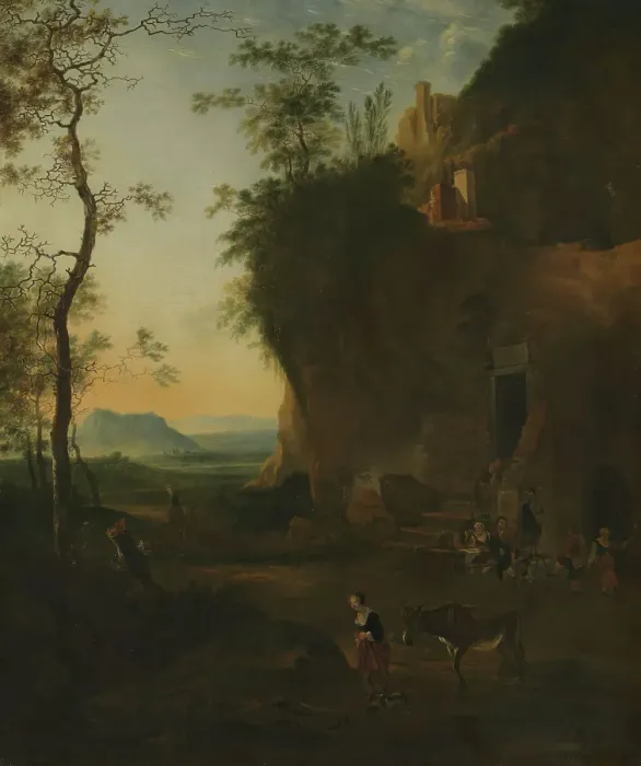 Framed Print : Southern Landscape, 17th century. Creator: Adam Pynacker Framed Print : Southern Landscape, 17th century. Creator: Adam Pynacker