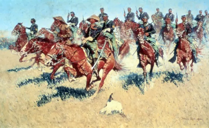 Framed Print : On the Southern Plains, 1907. Artist: Frederic Remington Framed Print : On the Southern Plains, 1907. Artist: Frederic Remington